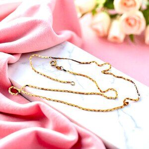14K Gold Chain Necklace Italy 16 inch 2.16 grams
